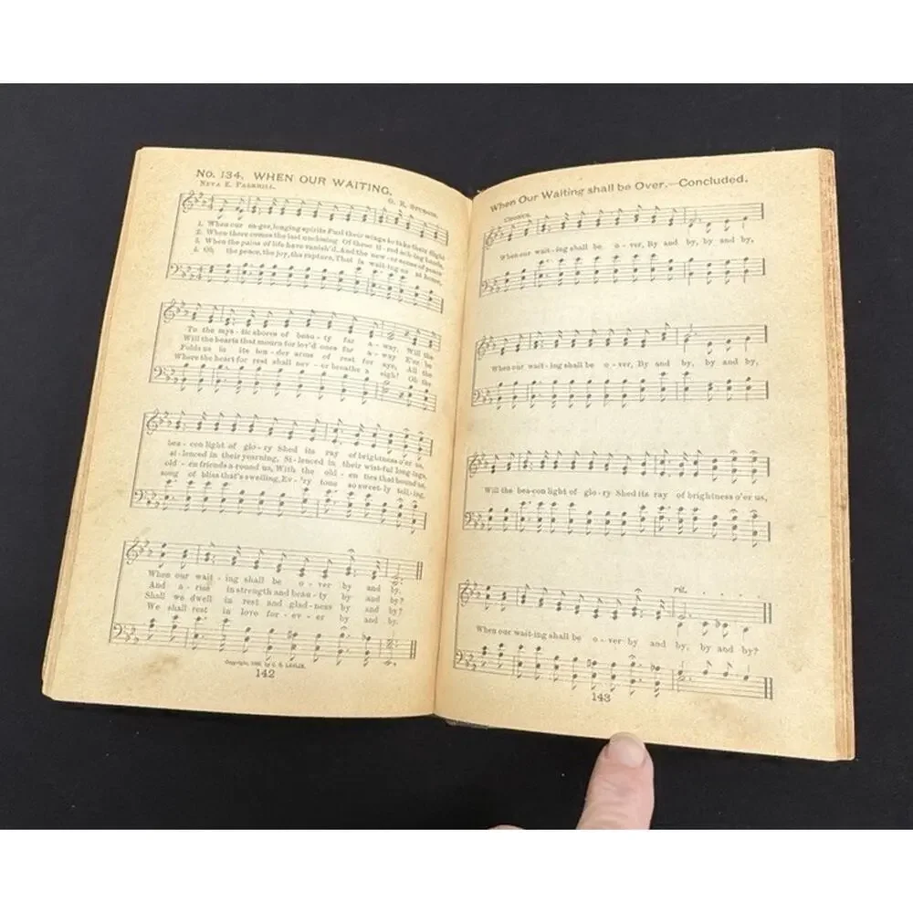 Windows of Heaven Songs for the Church, Sunday School Home Hardcover 1900s -A84